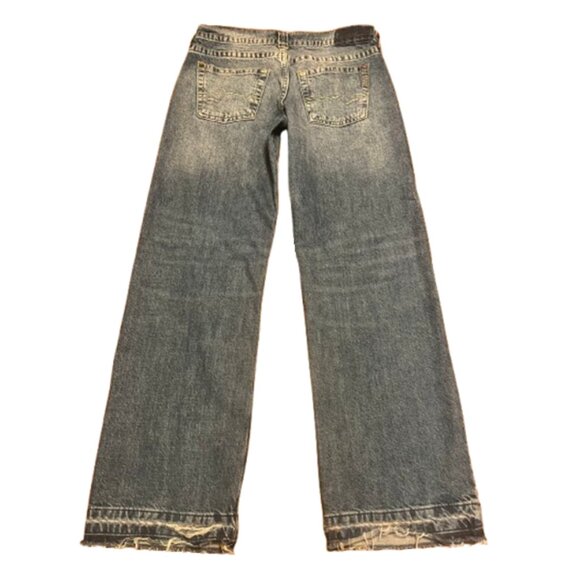 Kayla Destructed Low-Rise Wide Leg Distressed Ripped Jeans - Picture 3 of 8